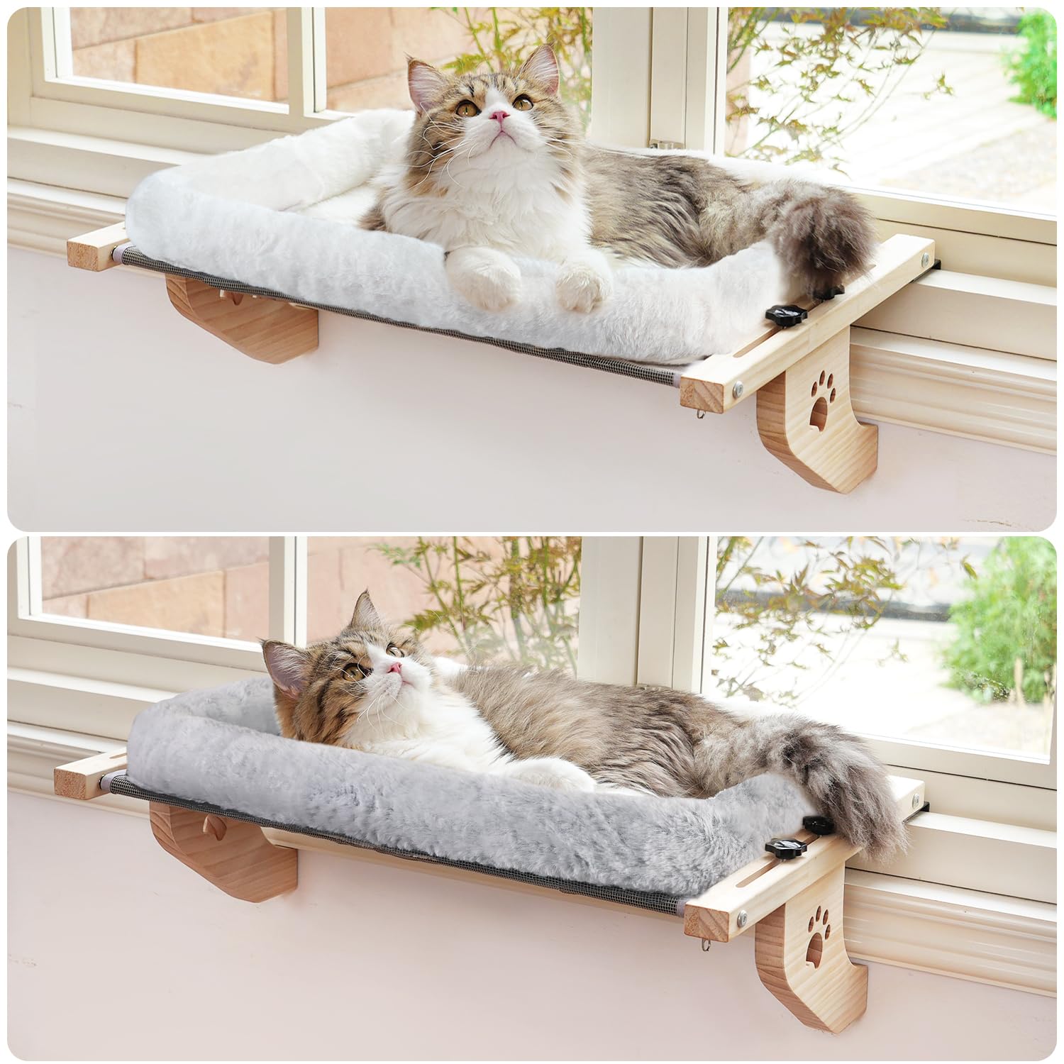 木製キャットウィンドウベッド（窓辺猫ベッド） 商品画像 2