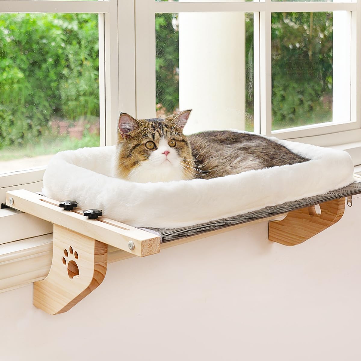 木製キャットウィンドウベッド（窓辺猫ベッド） 商品画像 1