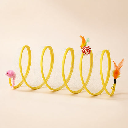 Coil Chase™ 折りたたみ式スパイラル猫用おもちゃ 商品画像 4
