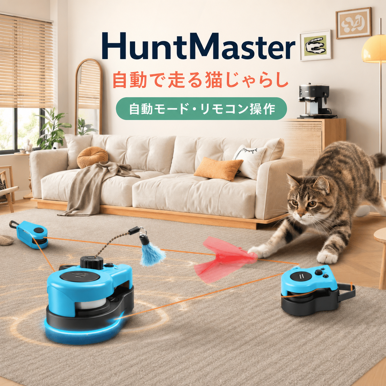 HuntMaster™ ハントマスター（自動走行猫じゃらし） 商品画像 1