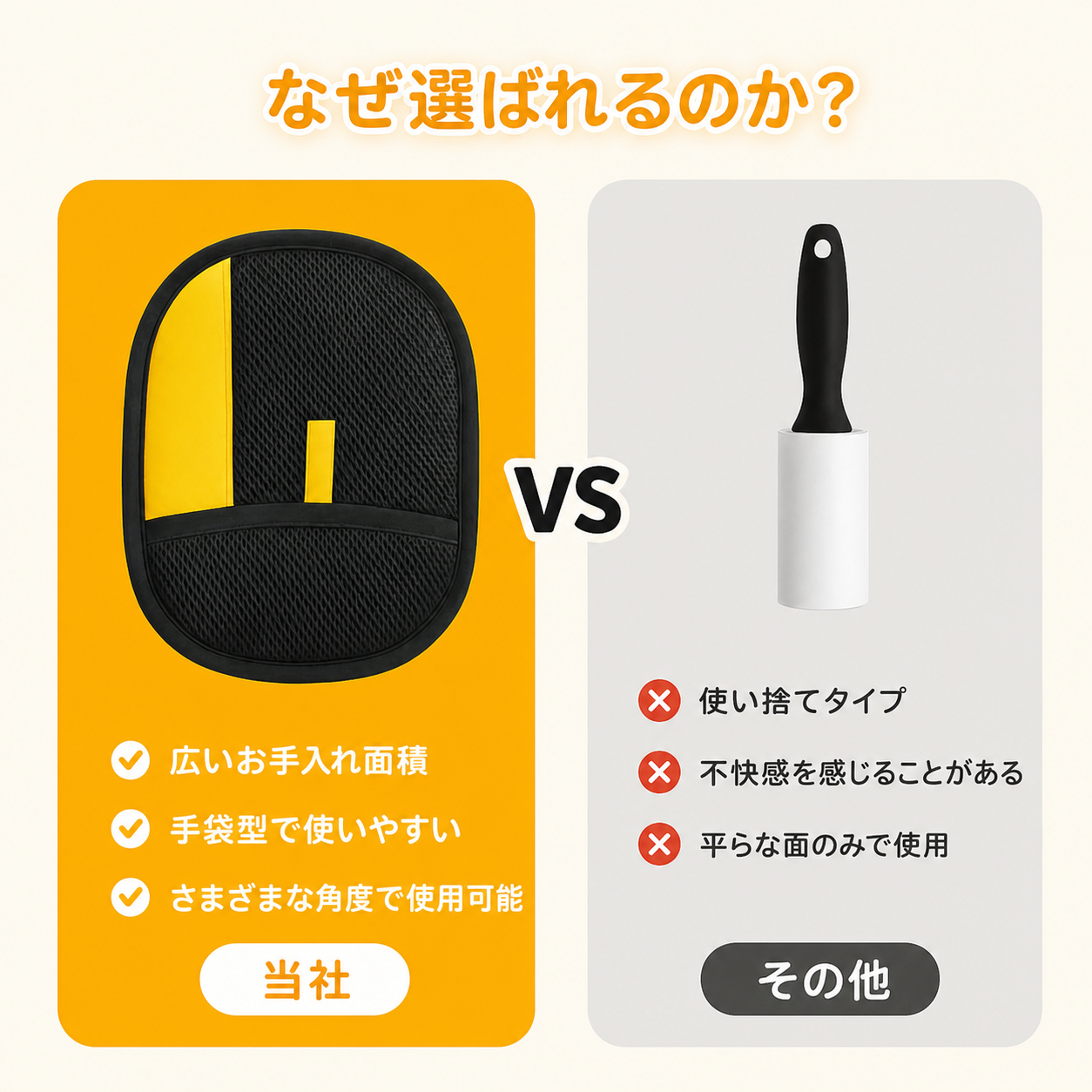 大人気No.1 ペットグルーミンググローブ（抜け毛取り手袋） 商品画像 5