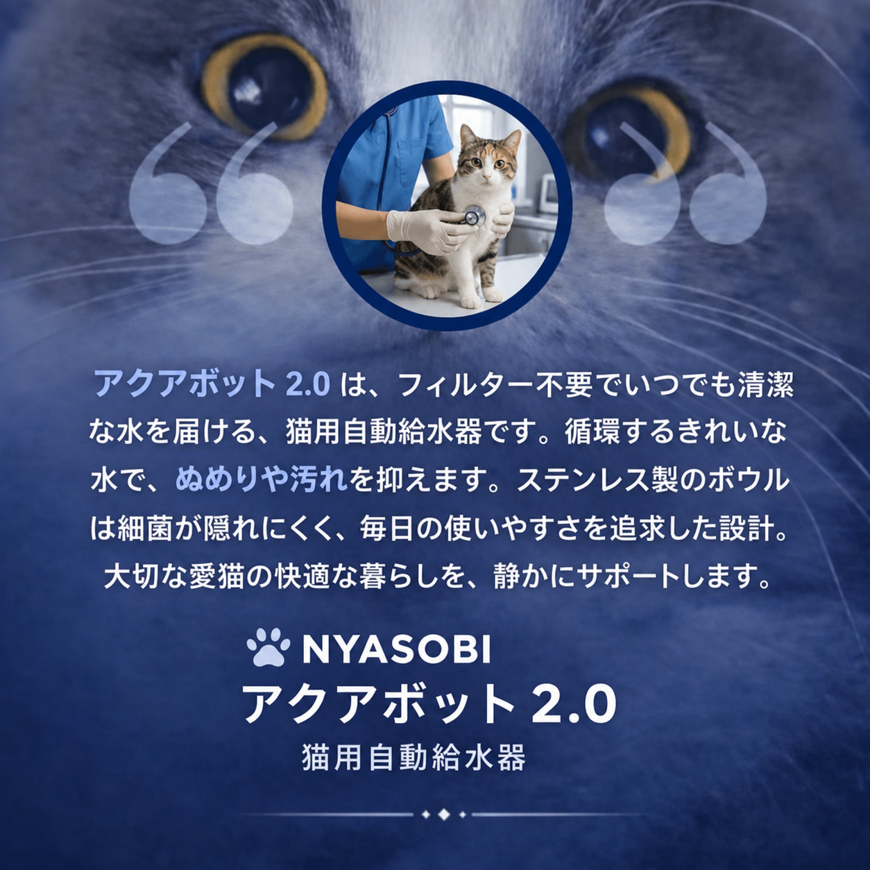 Aqua Bot 2.0 アクアボット｜フィルター不要の猫用自動給水器 商品画像 2