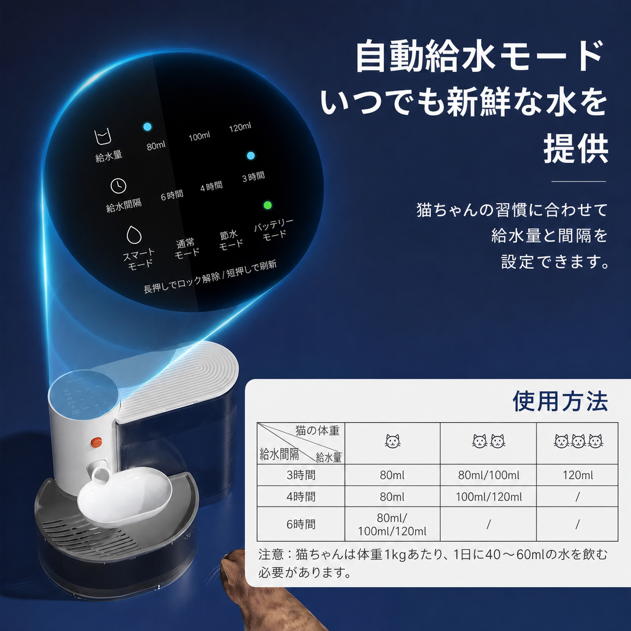 Aqua Bot 2.0 アクアボット｜フィルター不要の猫用自動給水器 商品画像 9