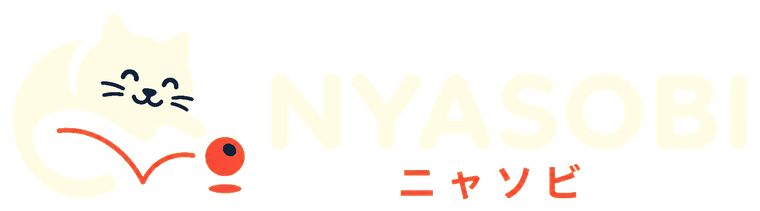 NYASOBI 深色背景页脚标志
