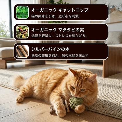 PurrBite™ 3-in-1 キャットニップ＆マタタビおもちゃ 商品画像 5