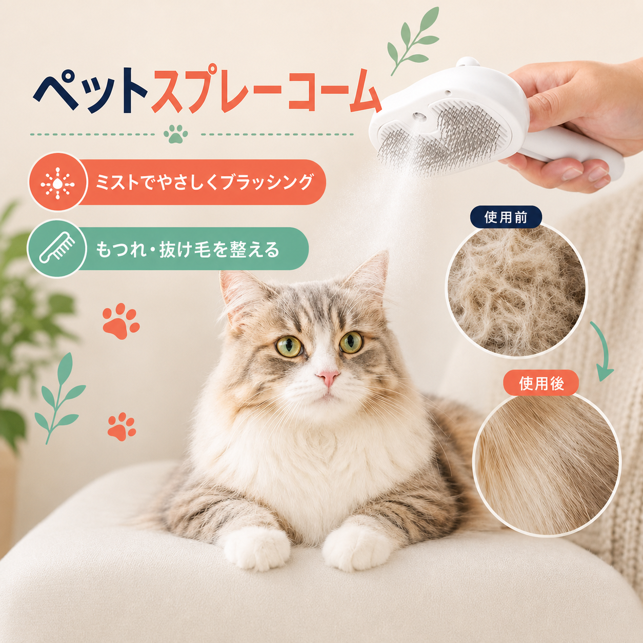 ペットスプレーコーム™（Pet Spray Comb） 商品画像 1