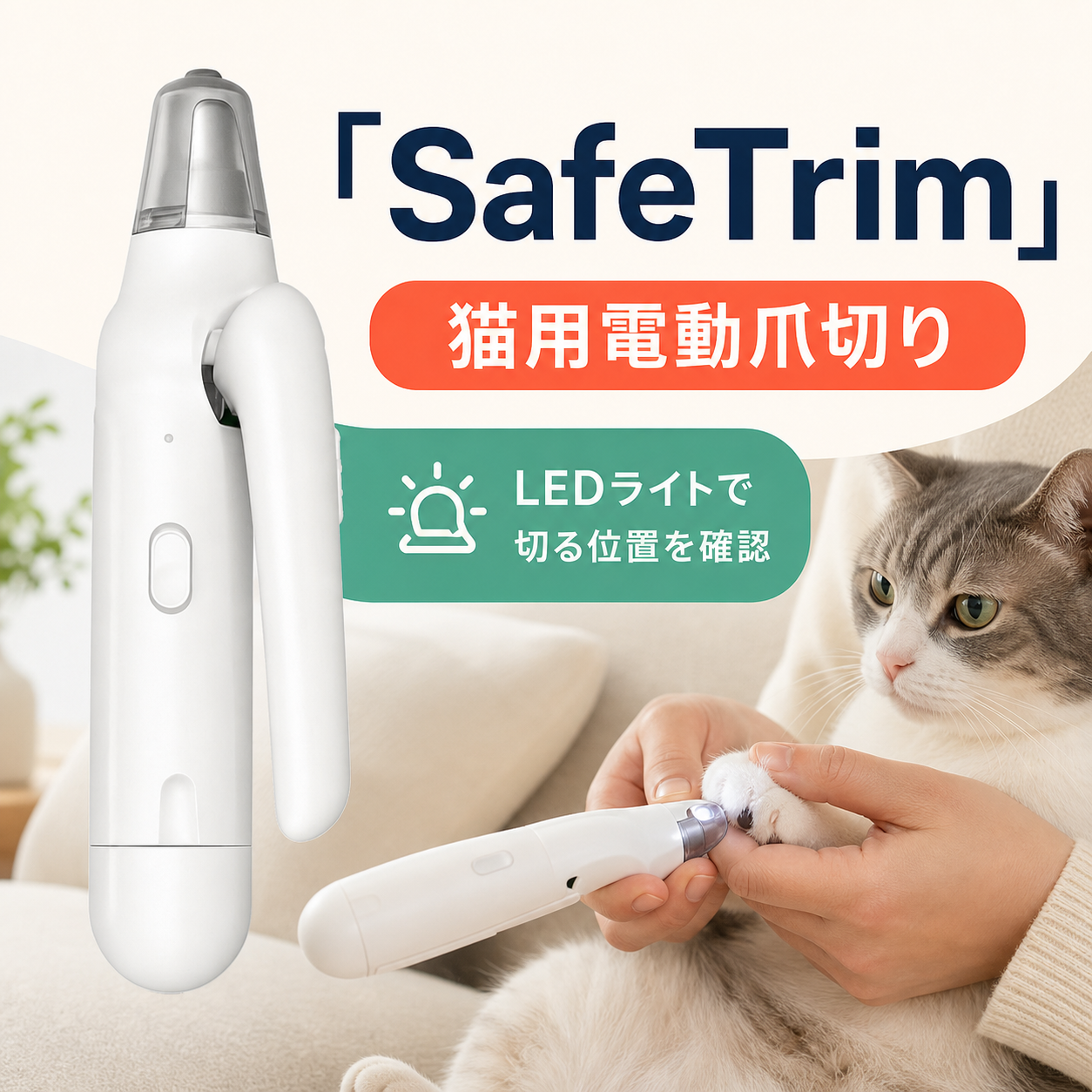 SafeTrim セーフトリム（猫用爪切り） 商品画像 1